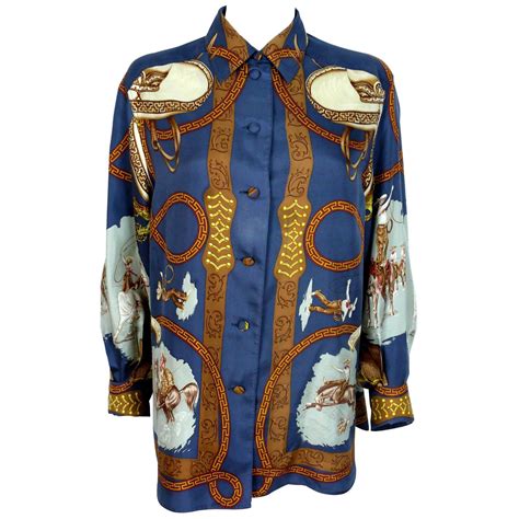 hermes vintage blouses|Hermes silk blouse.